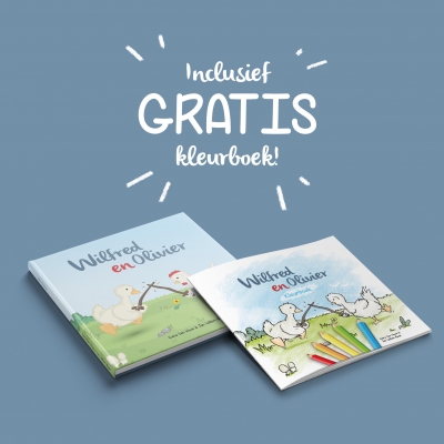 Wilfred en Olivier - Kinderboek - inclusief GRATIS kleurboek